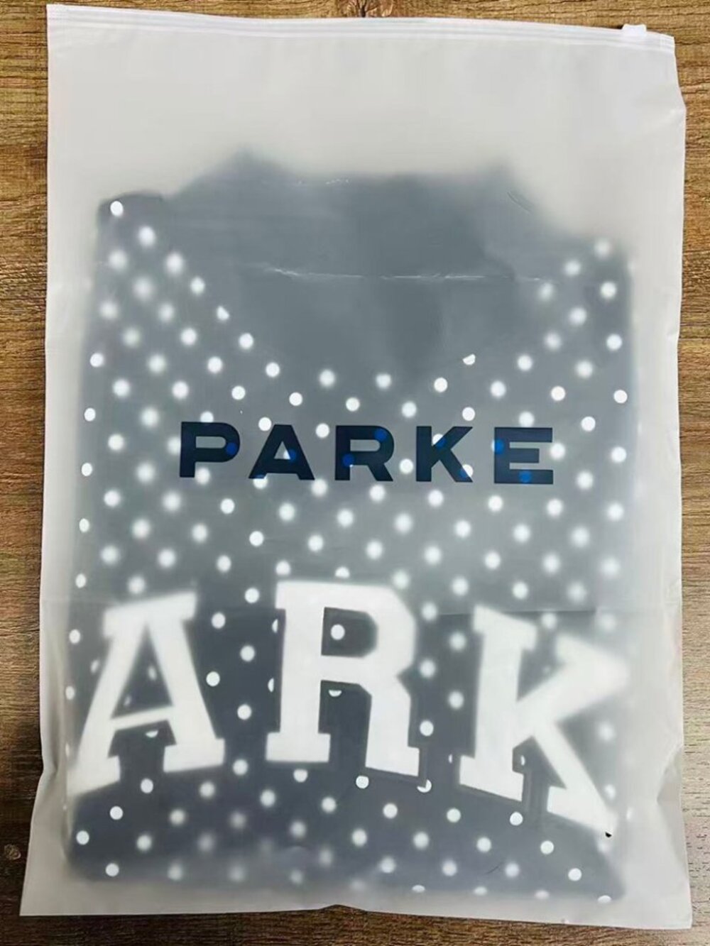 PARKE Black Polka Dot Mock Neck Sweatshirt - Picture 6 of 6
